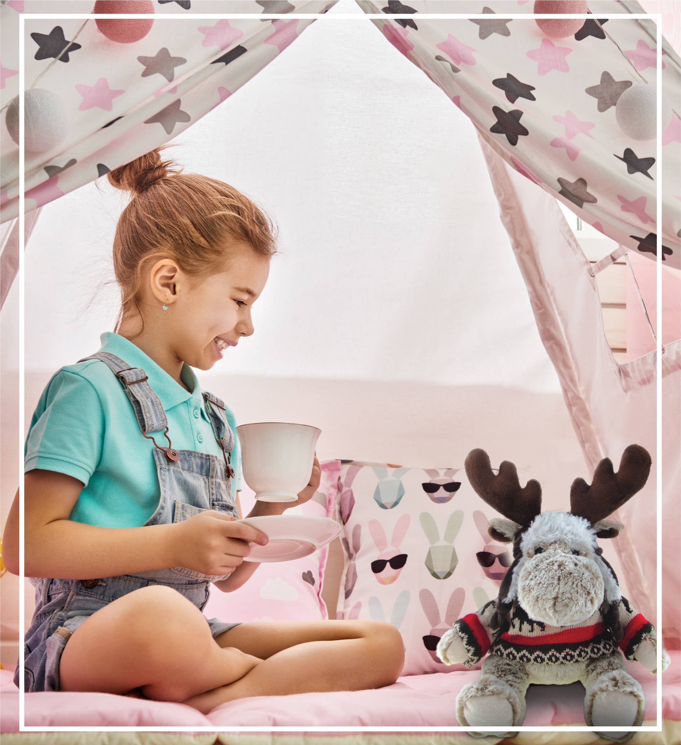 Cota Global - Wholesale Knuffels - Kinderen en baby - Superzachte Pluche Met Kleding - Eland6