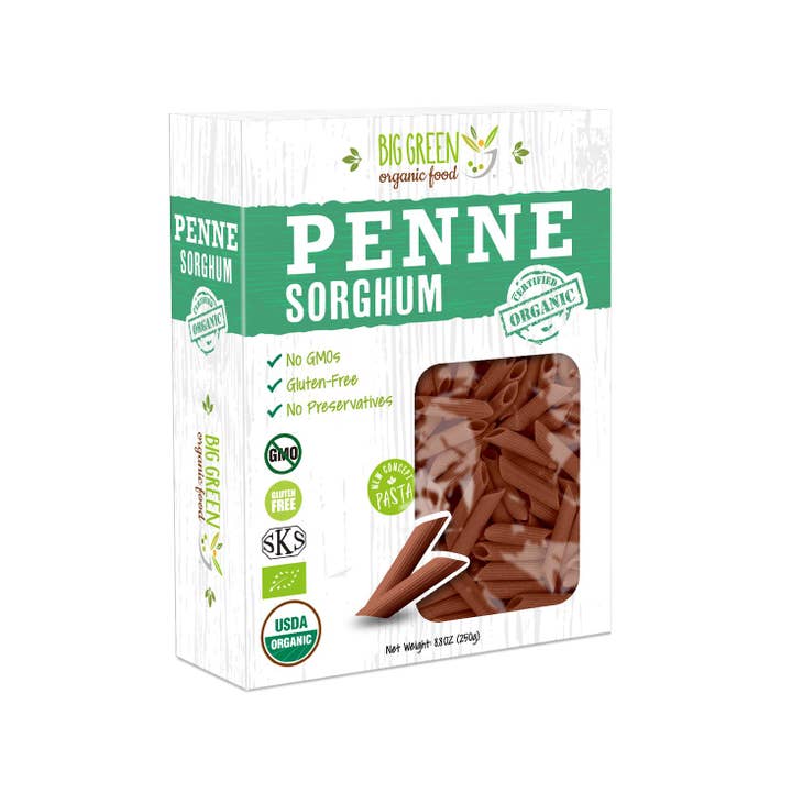Big Green Organic Food - Vente Pâtes - Penne au sorgho Bio