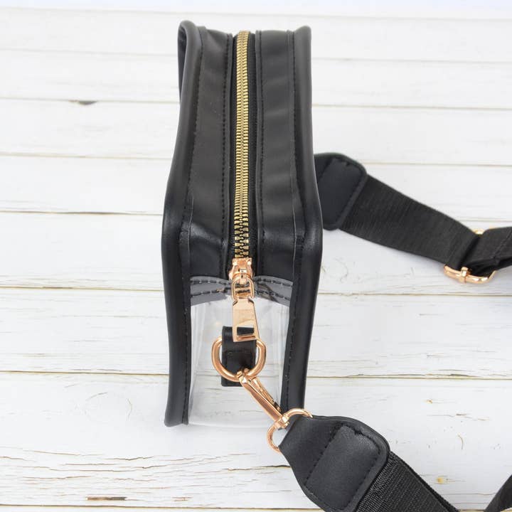 AK Brand - Wholesale Crossbody Bag - Women's - Women's Chic Transparent Crossbody & Messenger Bags with Decorative Scarf4