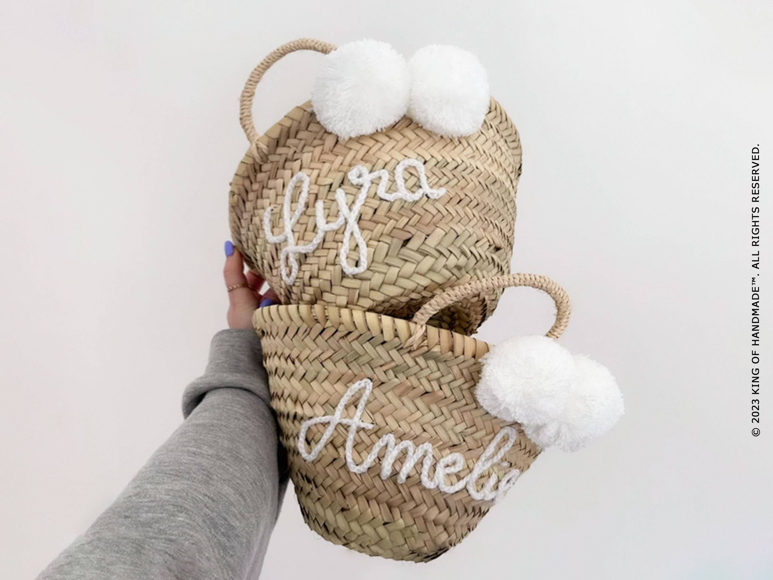 King Of Handmade - Wholesale Beach Bag - Custom embroidered handbags For Bride, Bridal party Gift21