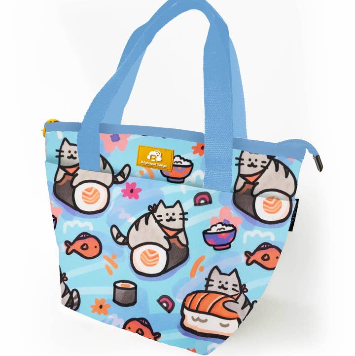 Brightspot Design - Wholesale Lunch Bag/Box - Cat Sushi Premium Lunch Bag0
