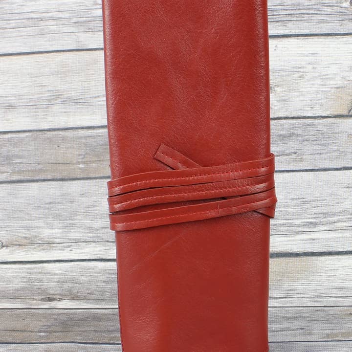 Leather Impressions Inc - Wholesale Cord Holder - Leather Roll up Cord Keeper Wrap Around Tech Case3