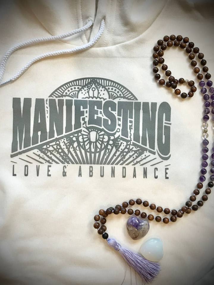 Last Ones! Manifesting Love & Abundance, Hoodie Fleece for wholesale by Picasso Jasper