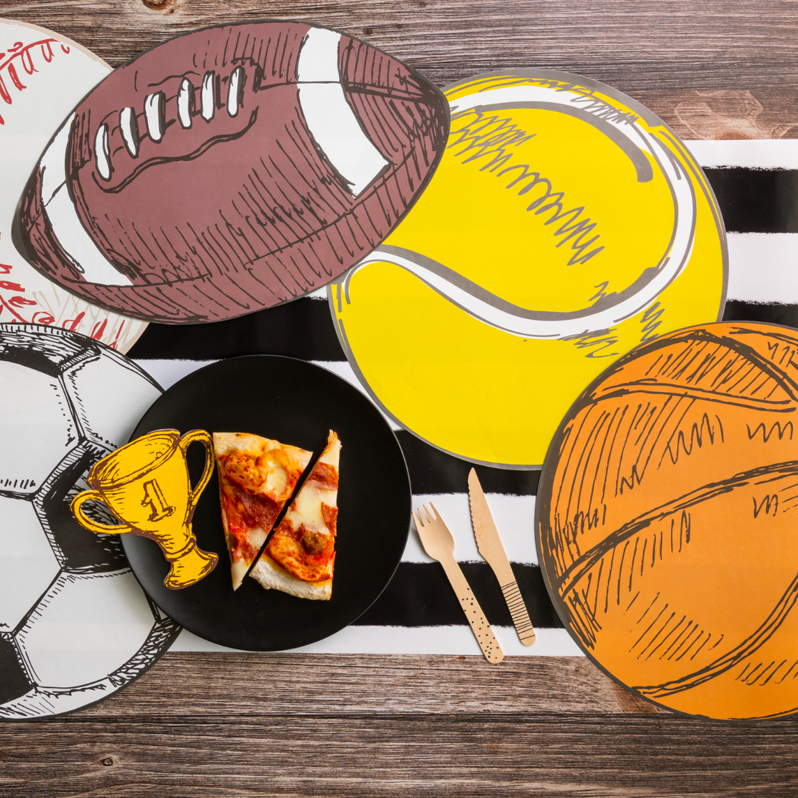 Gatherings by Curated Paperie - Wholesale Disposable Placemat - Sports Fan Tennis Ball Paper Placemats3