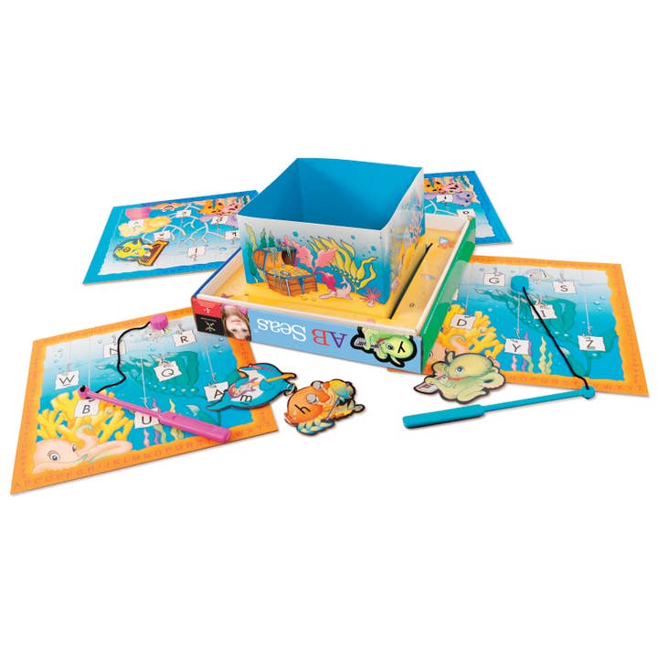 Discovery Toys - Wholesale Brain Game - Kids - AB SEAS Magnetic Alphabet Fishing Game