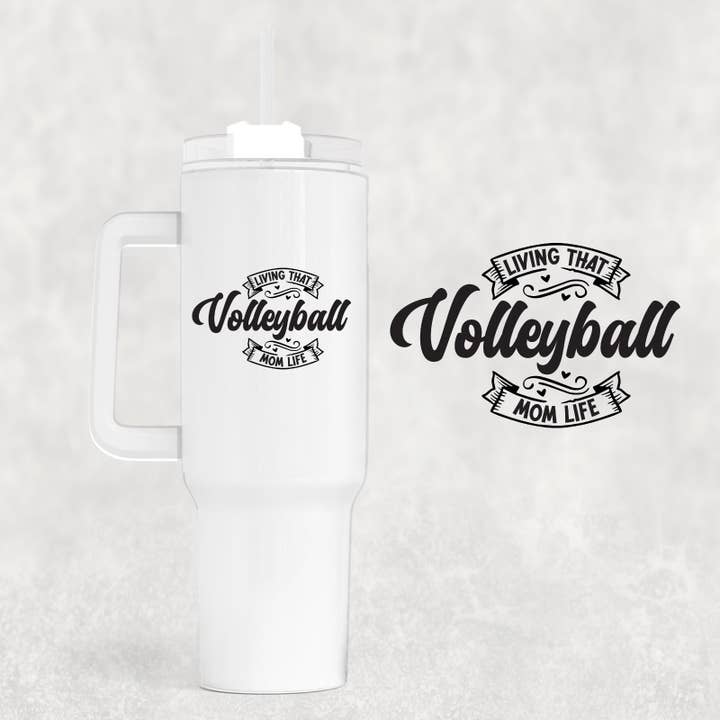 Gobelet de volleyball de 40 oz pour la vente par Smile Graphics and Design