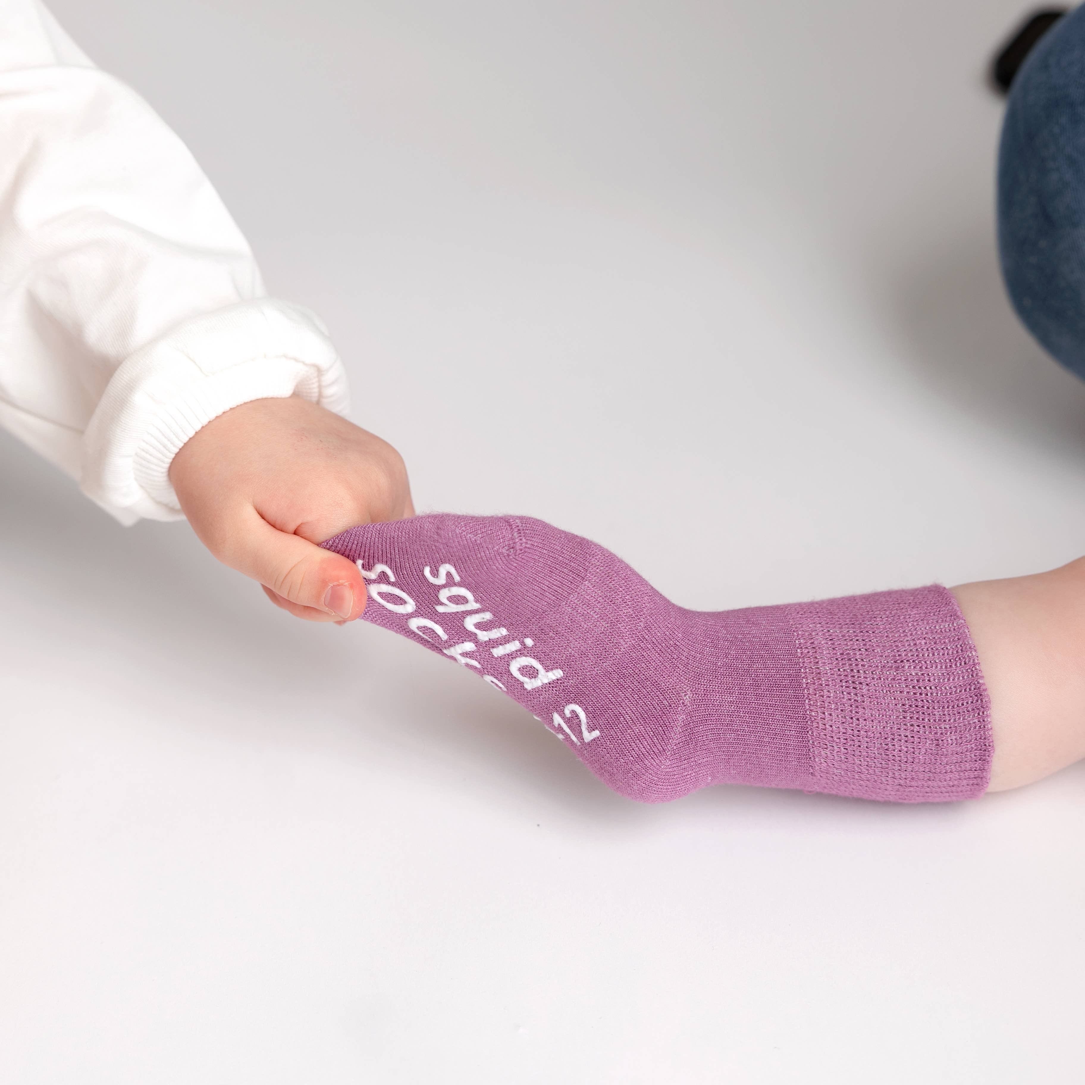 squid socks - Venta al por mayor Calcetines - Bebés - Orchid - Calcetines antideslizantes para bebé en colores lila, lavanda y ciruela10