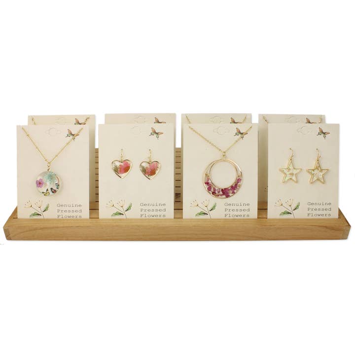 Flower Necklaces Earrings Counter Display for wholesale by ZAD