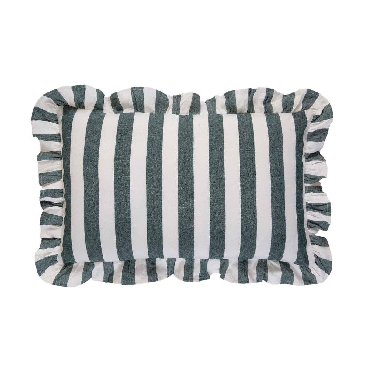Andrea House - Wholesale Chair Cushion - Elvira blue striped cotton cushion1