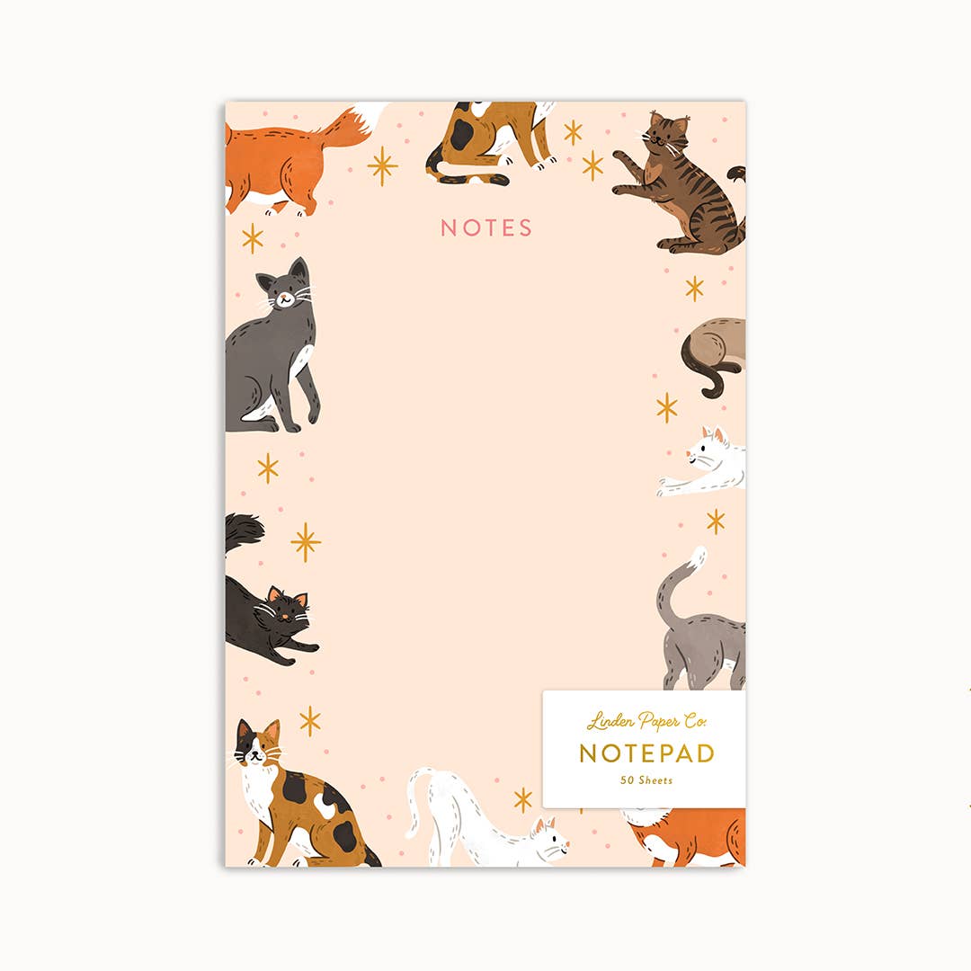 Linden Paper Co. - Wholesale Notepad - Cat Notes | Notepad0