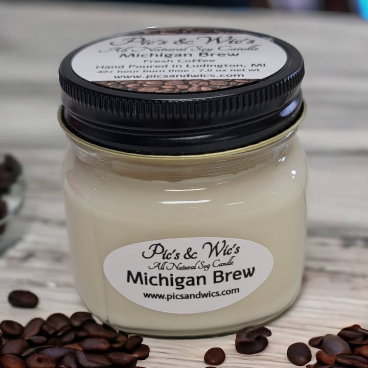 Michigan Brew Soy Candle & Melt for wholesale by Pic's & Wic's LLC