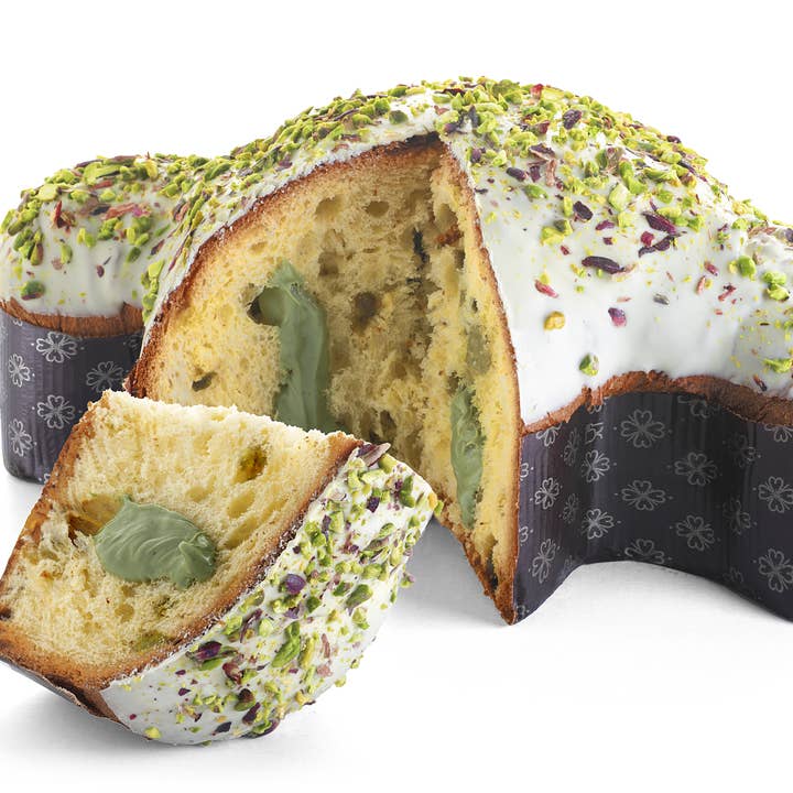Pistaciefyldt colomba på 1 kg for engroshandel hos Bronte Dolci