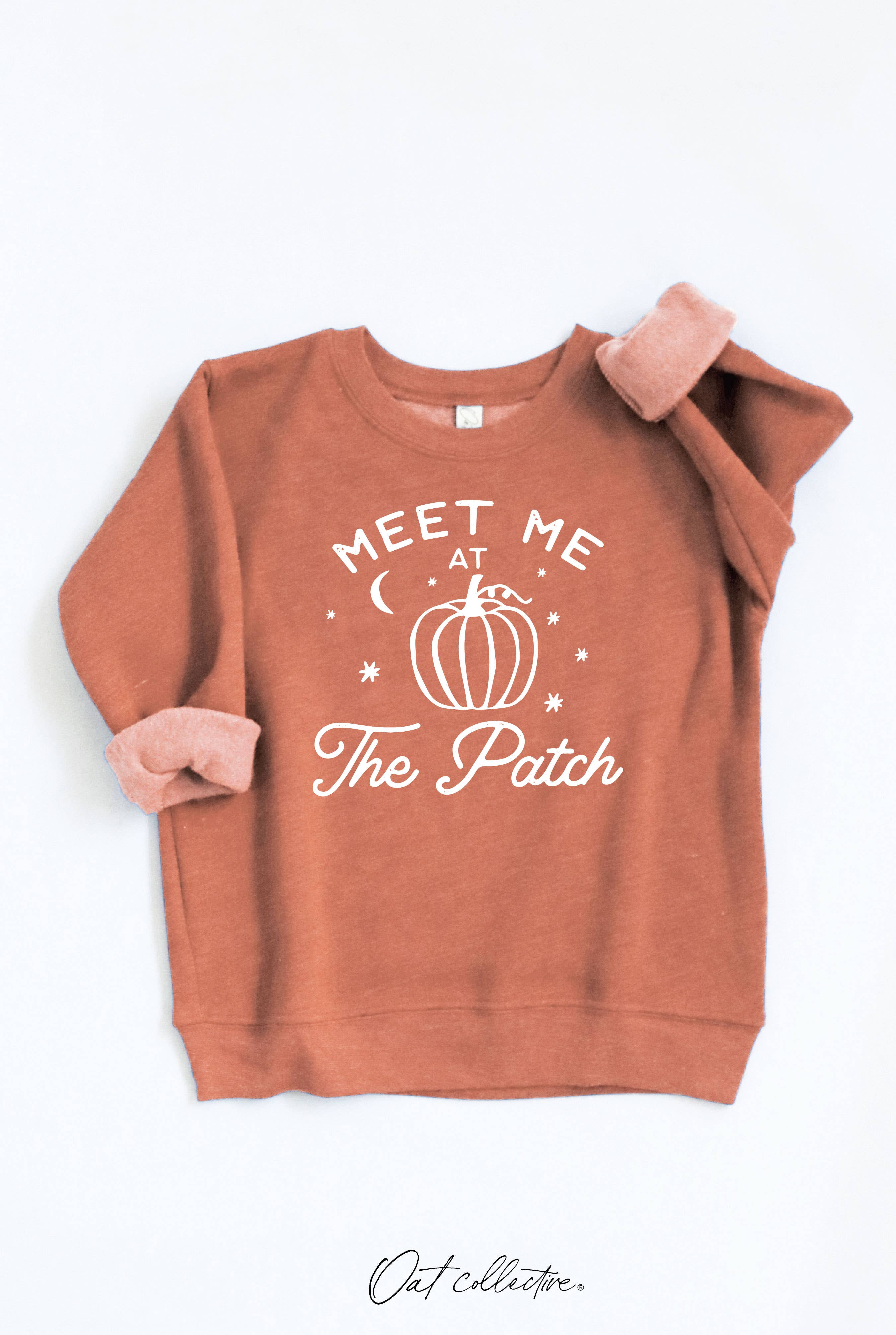 OAT COLLECTIVE - Wholesale Sweatshirt - Kinderen - MEET ME AT THE PATCH Sweatshirt met grafische print voor peuters, uniseks2
