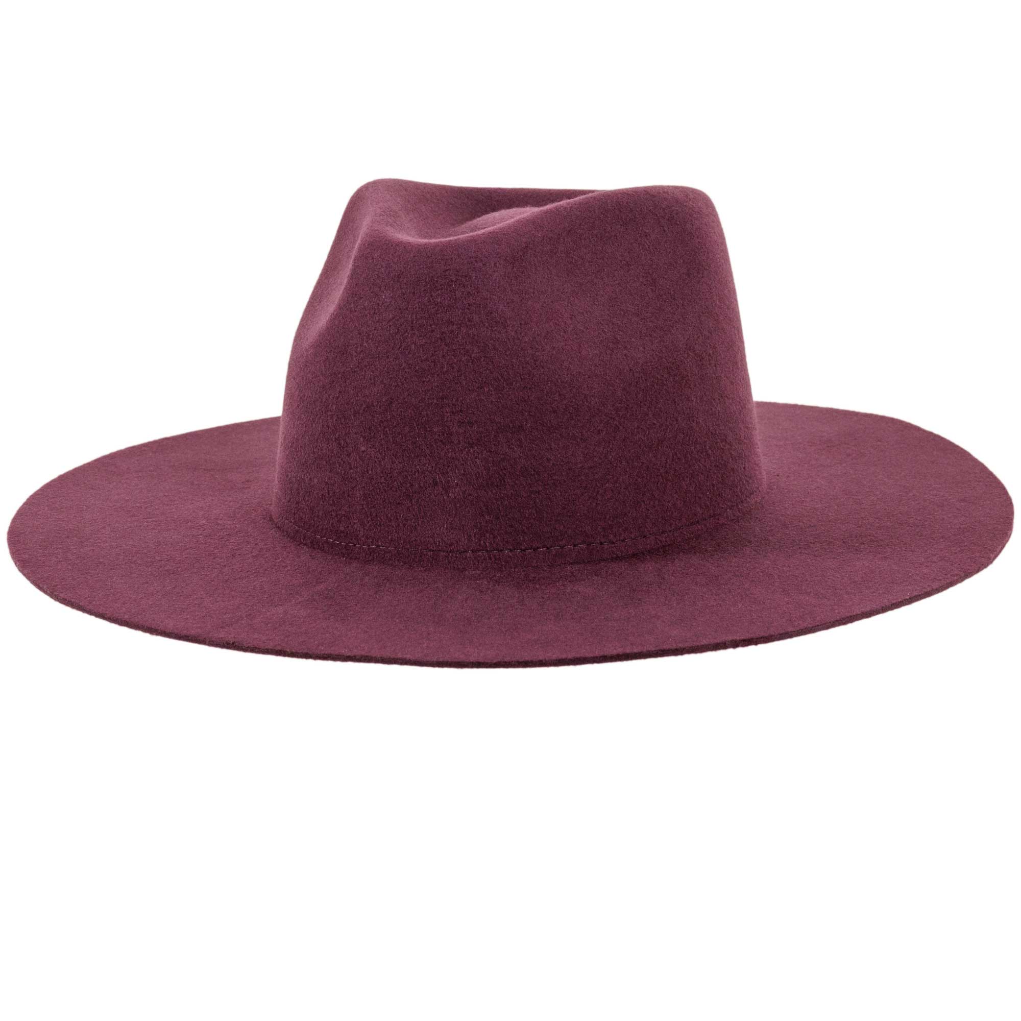 American Hat Makers - Wholesale Fedora - Uniseks - 100% wollen vilten hoed met platte rand - Stijl Rancher29