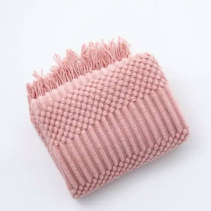 Fennco Styles - Wholesale Throw Blanket - Waffle Stripe 50x60 Inch Throw Blanket