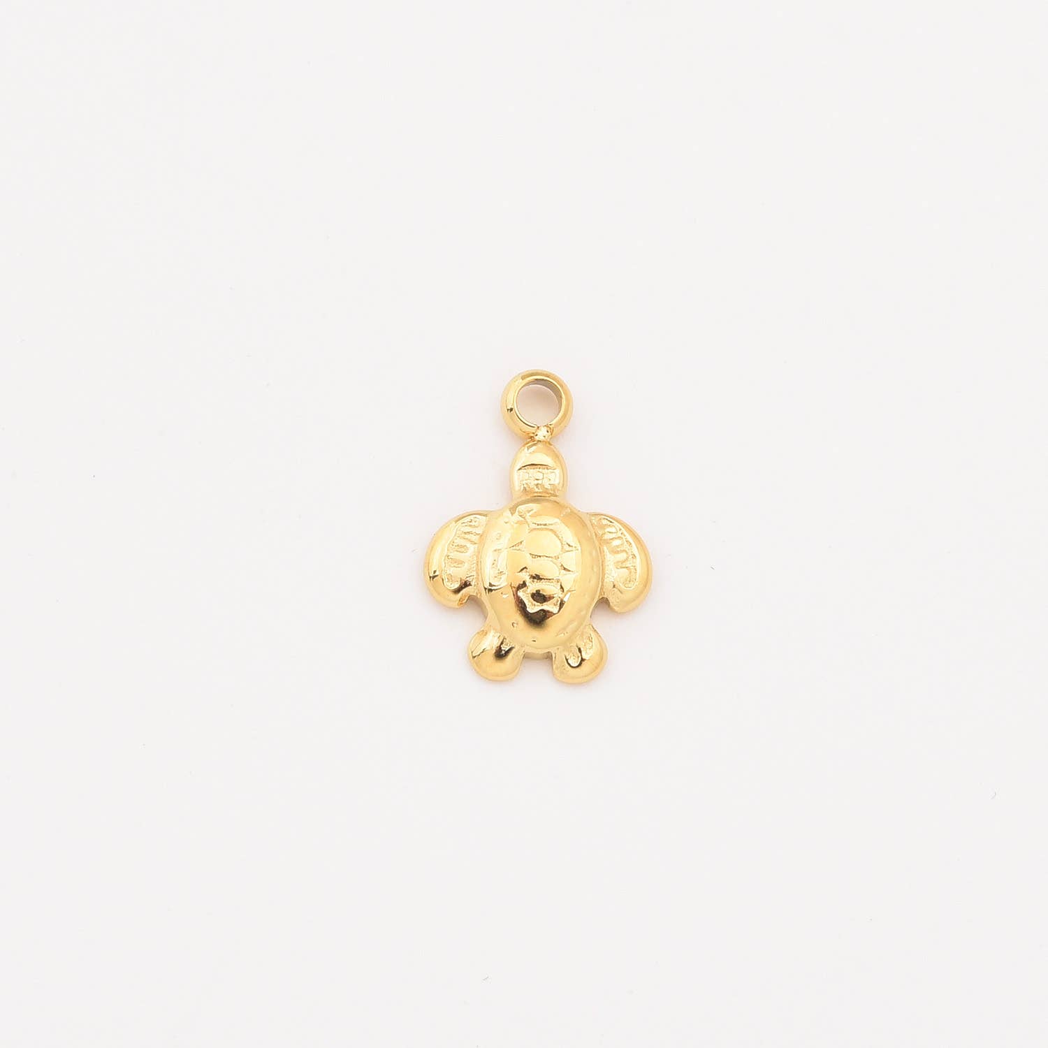 Beads Creation - Wholesale Individual Charm/Pendant - Gold Filled Turtle Charm, Sea Animal Stainless Steel, SCP080