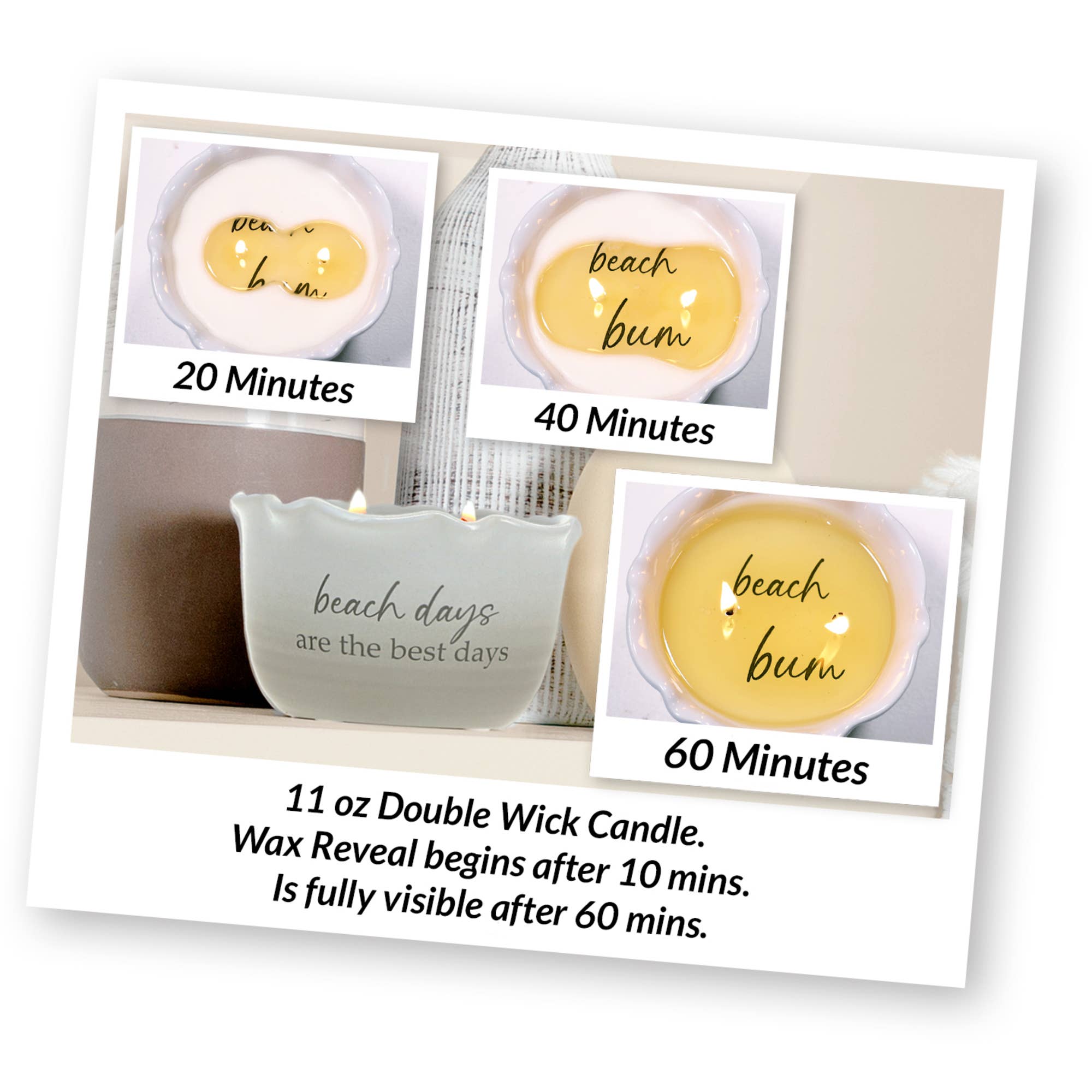 Pavilion – Vela em jarro/copo por atacado – Beach Days - 11 oz - Vela de Revelação 100% Cera de Soja7