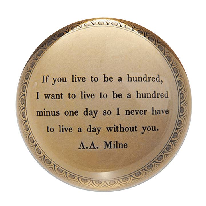 Paperweight - If You Live To Be Hundred for wholesale by Sugarboo & Co