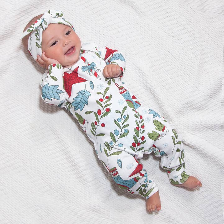 Ausgefallener Bambus-Strampler für Babys zu Weihnachten für den Großhandel von Tesa Babe