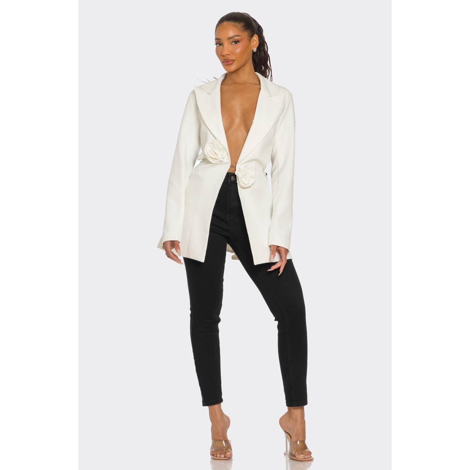 BIANCO MEZZA CONFEZIONE DI Blazer Eleganza Scolpita in vendita all'ingrosso su Faire3