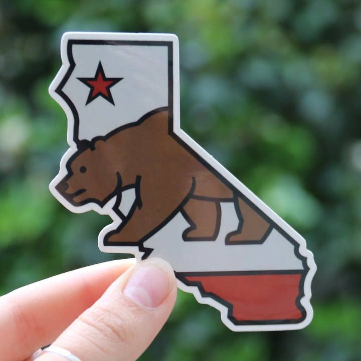 California State Flag Sticker for wholesale by Squatchy