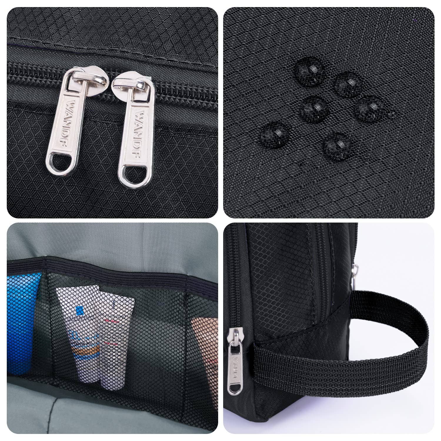 wandf - Wholesale Toiletry Bag - Unisex - Toiletry Bag Hanging Dopp Kit Water Resistant Shaving Bag53