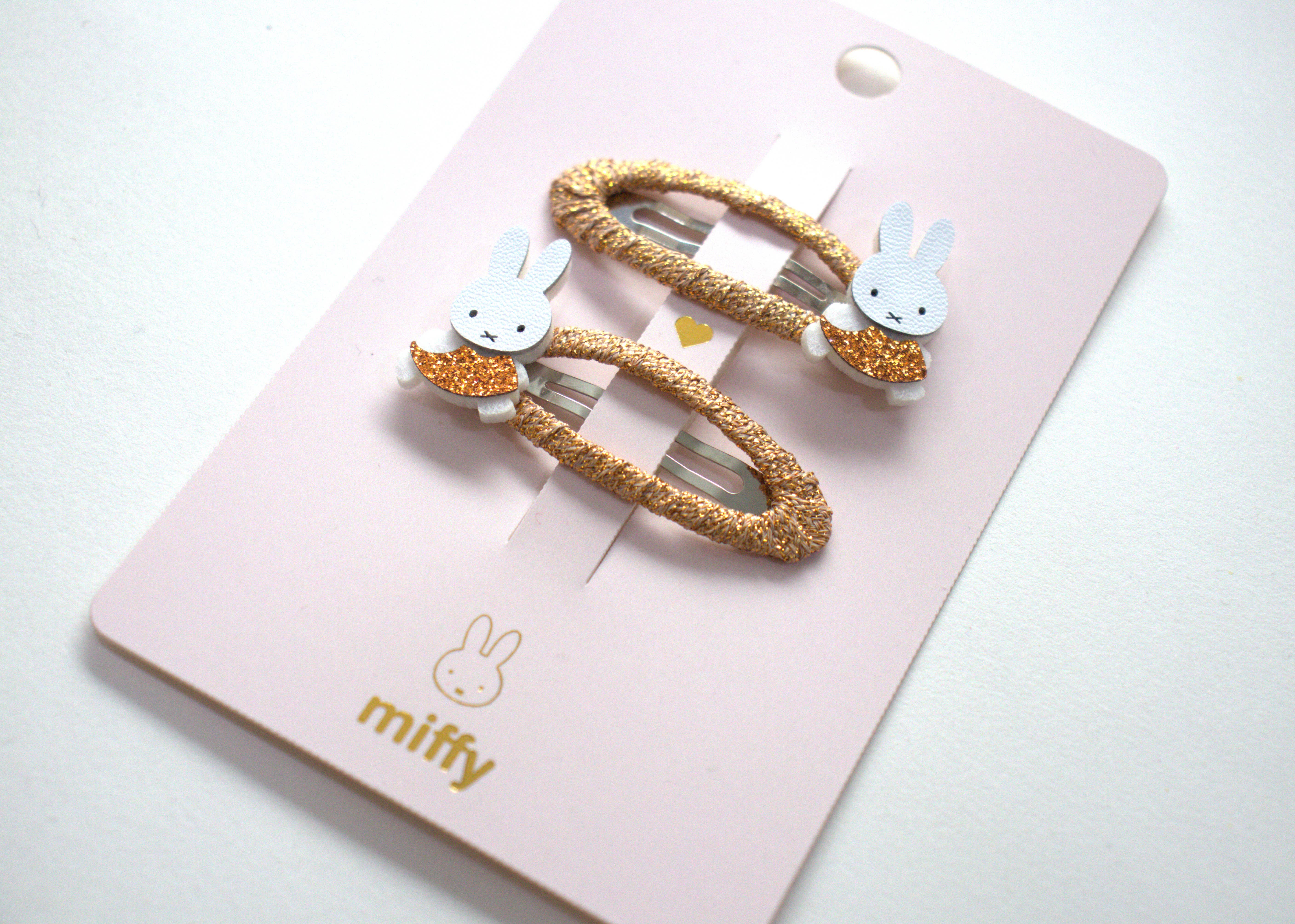 Yuko B - Wholesale Hair Clip - Kids - Miffy Bronze Barrettes Duo - Miffy x Yuko B Collection.5