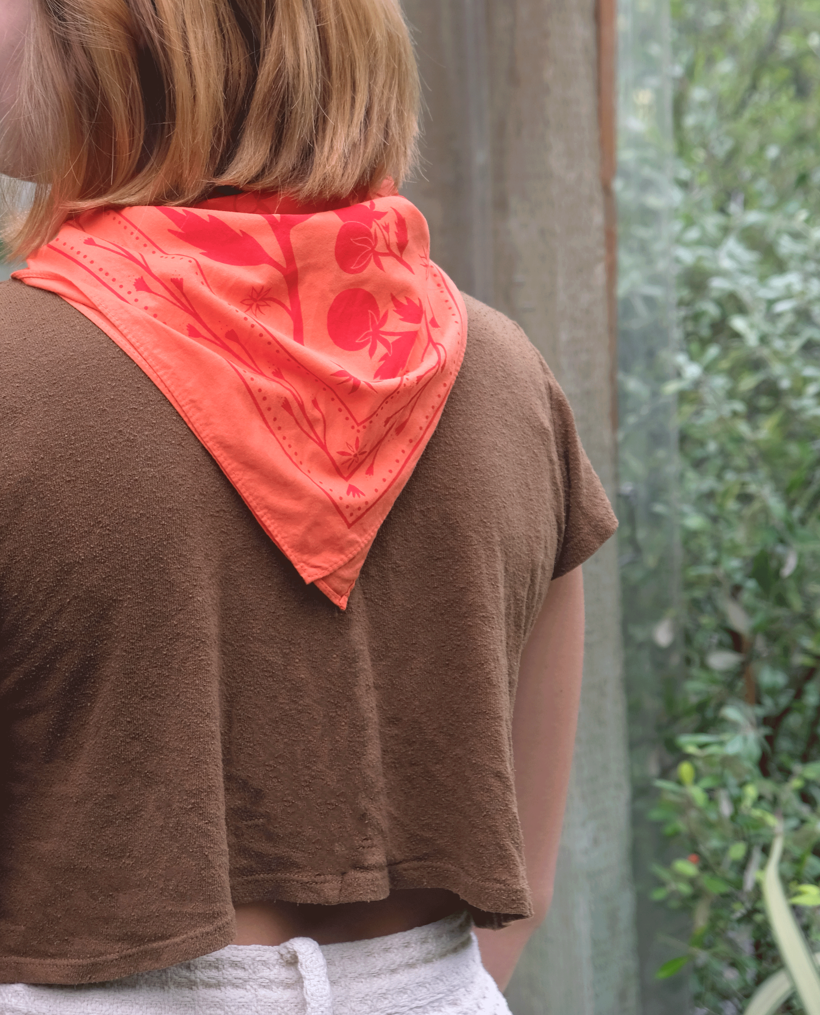 Elana Gabrielle - Wholesale Bandana - Women's - Tomato Bandana - Bestselling Cotton Tomato Illustration4