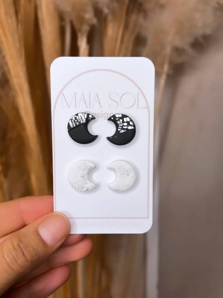 Lunar Ohrstecker für den Großhandel von Maia Sol Designs