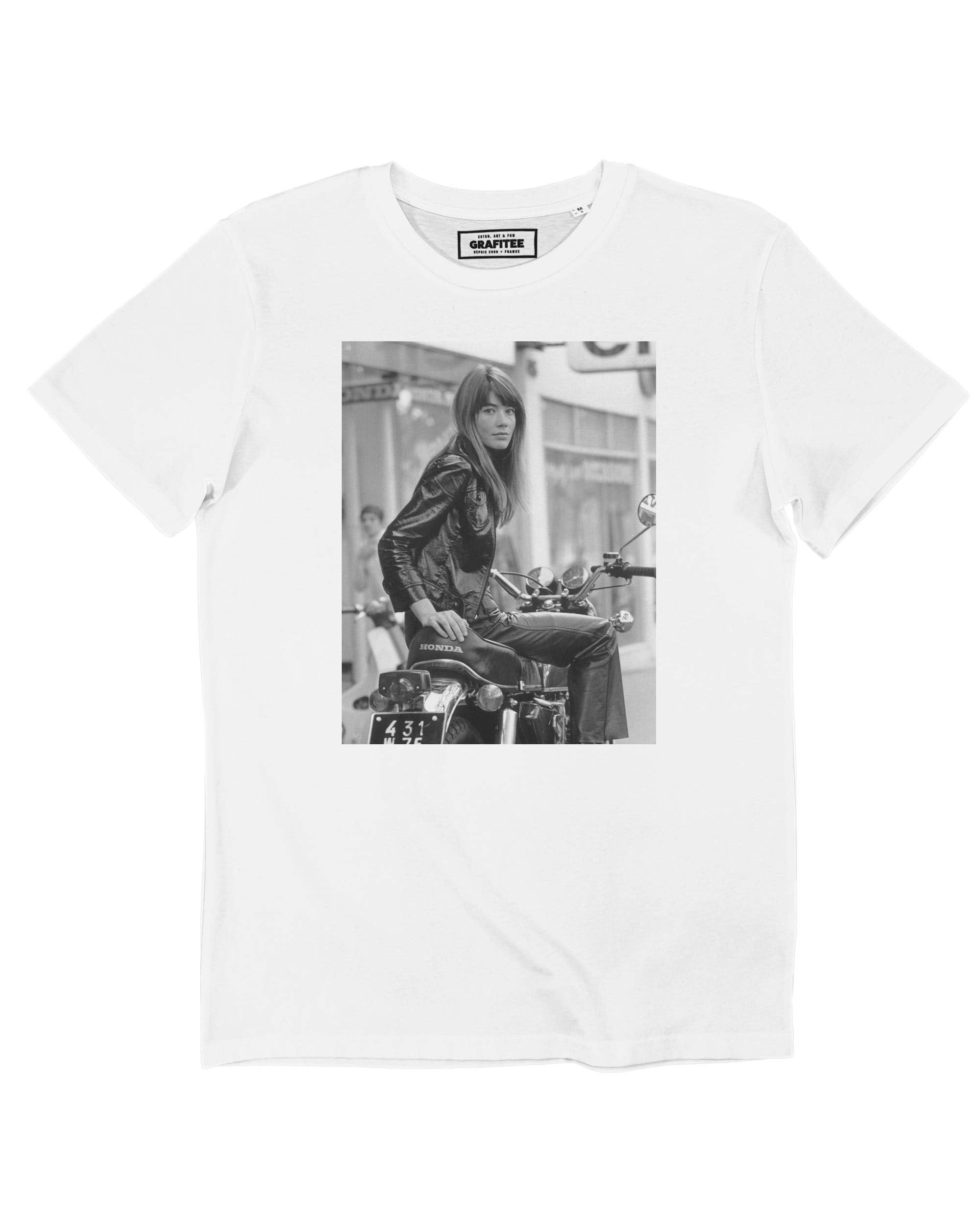 Grafitee - Wholesale Screen Printed T-Shirt - Unisex - Françoise Hardy T-shirt - Vintage 60's photo t-shirt