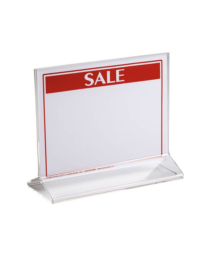 7" X 5½" Double-Sided Acrylic Sign Holder for wholesale by Store Supply Warehouse