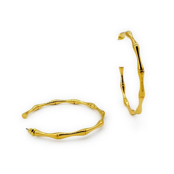 BAMBUS CREOLEN OHRRINGE - CORAZUL "BAMBU" für den Großhandel von CORAZUL