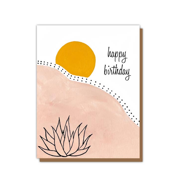 Desert Birthday Card for wholesale by Teluna