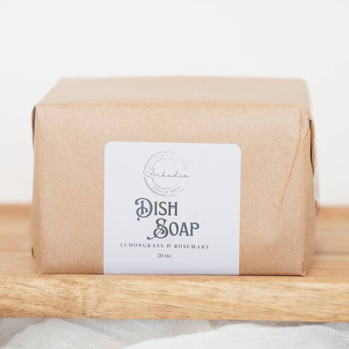 Dish Soap | Lemongrass & Rosemary 20 oz. for wholesale by Arkadia Soaps