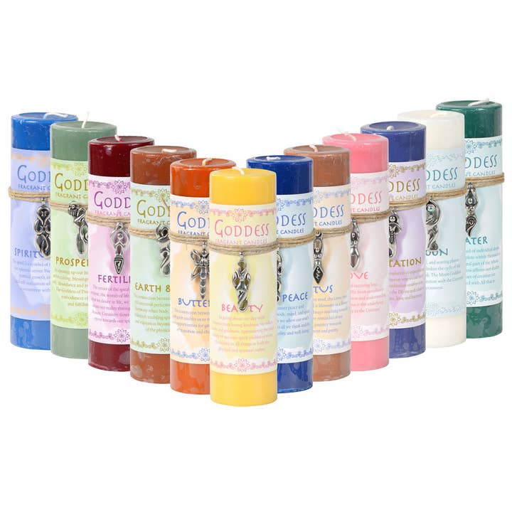 Benjamin International - Vente Bougie votive - Bougies pendentifs déesse en étain5