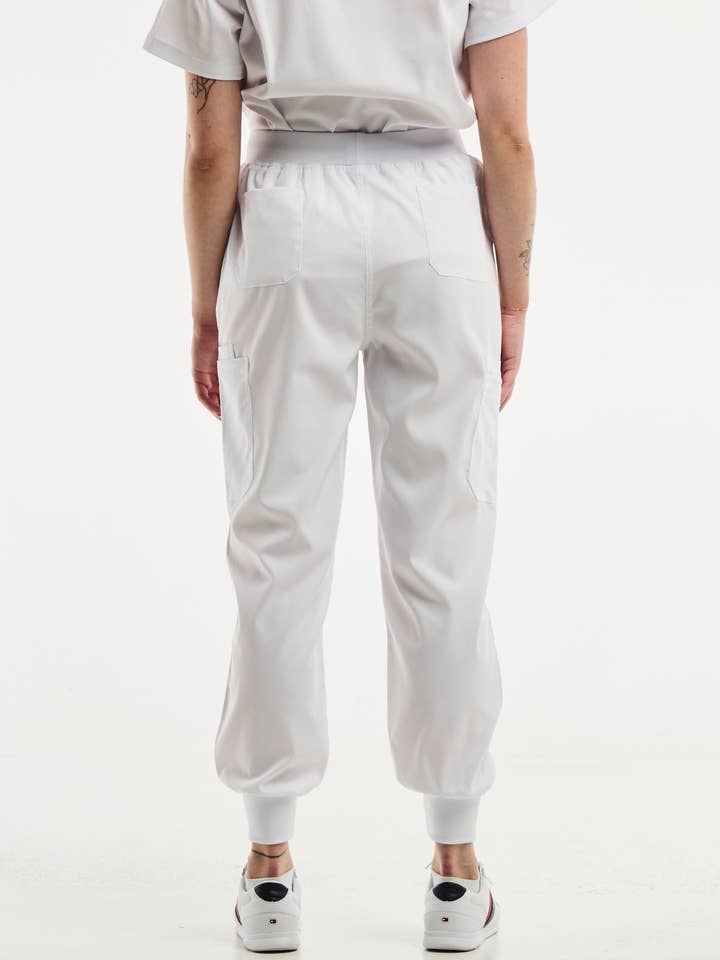 AELIN - Wholesale Healthcare Uniform - Women's - EMMA Jogger - Tenue médicale - Femme - Blanc8