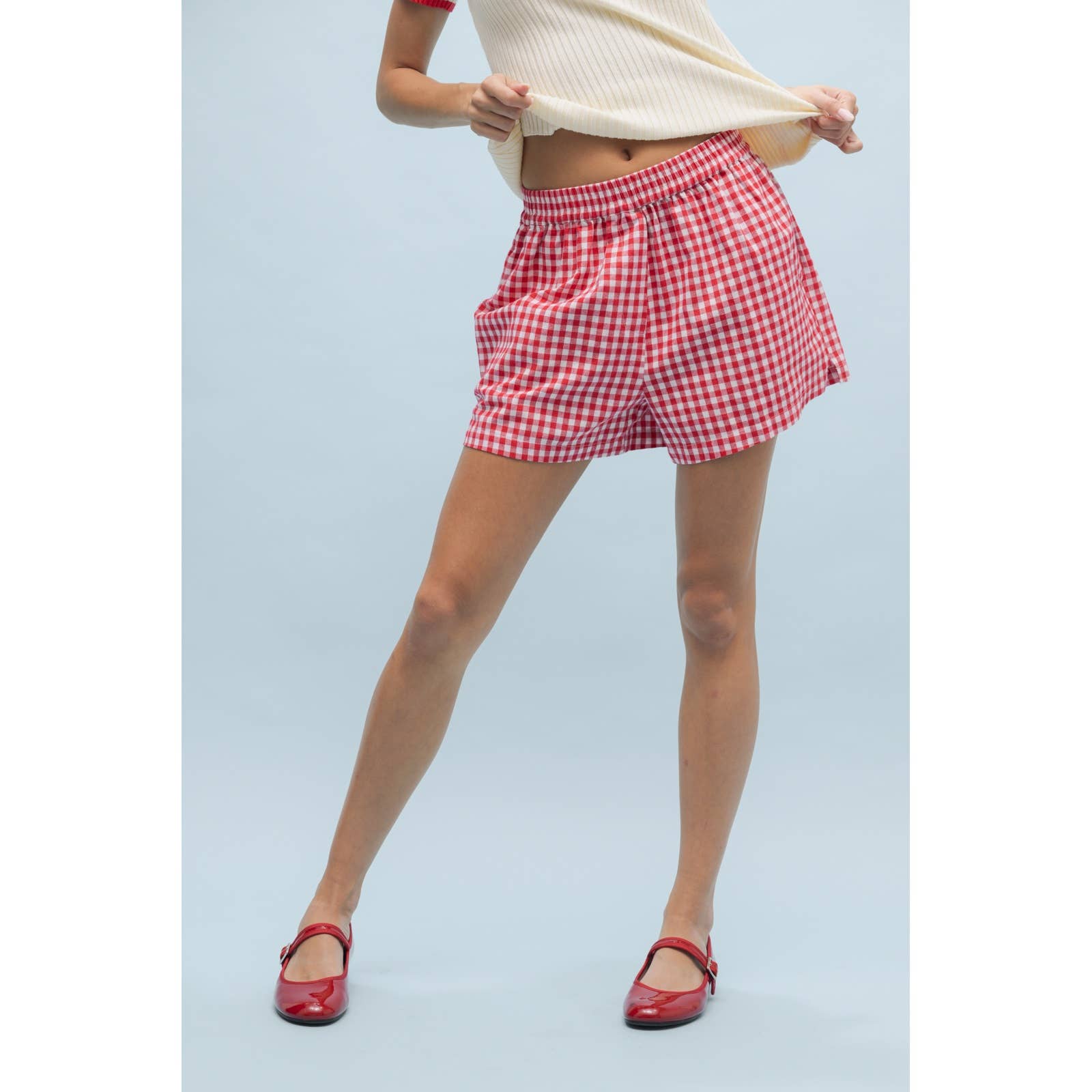 Apolline - Wholesale Shorts - Women's - Gingham Shorts Effortless Style Cozy Comfort5