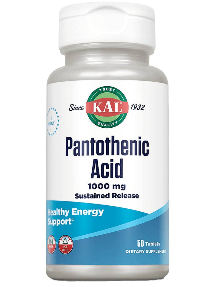 Pantothenic Acid Sustained Release Tablets 1000 mg for wholesale by KAL