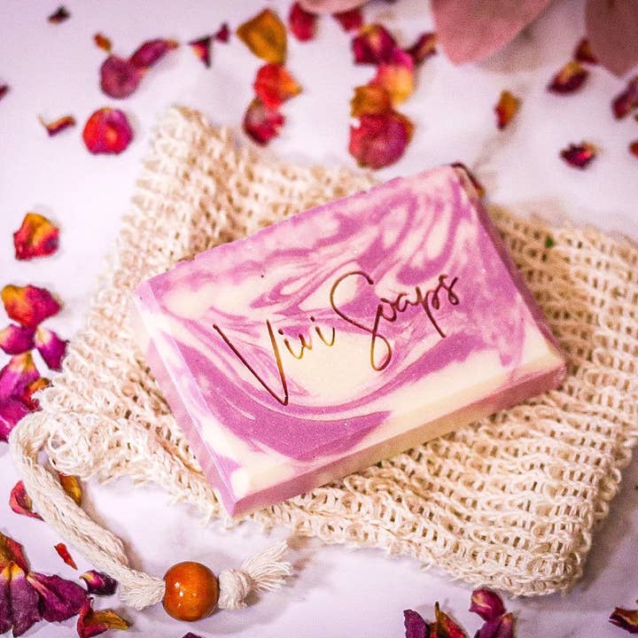 ViviSoaps - Wholesale Bar Soap - Valentine handmade rose scented soap4