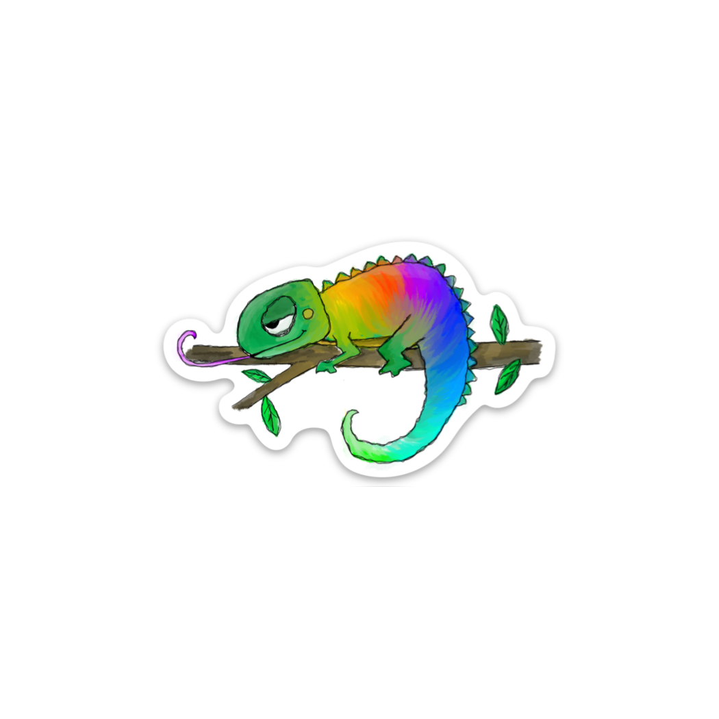 Kevin & Kaia – wholesale Sticker – Chameleon - Sticker0