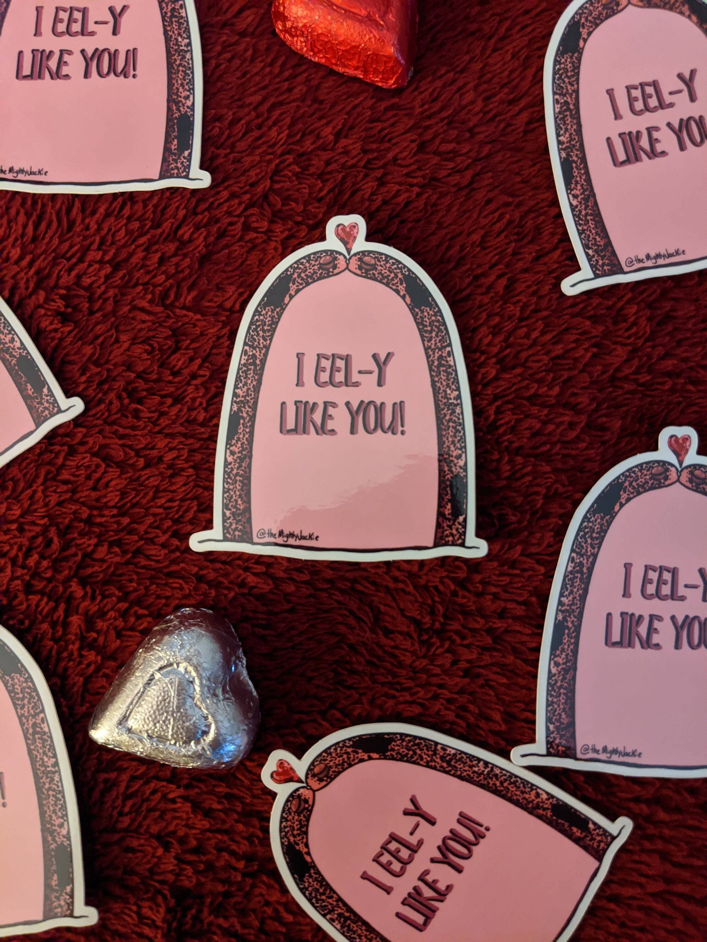 The Mighty Jackie - Wholesale Sticker - I Eely Like You Stickers1