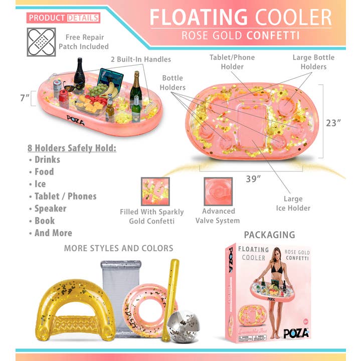 Cota Global - Wholesale Inflatables - Pool Float - Rose Gold Floating Cooler2