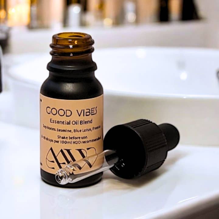 Miscela di oli essenziali Good Vibes per la vendita all'ingrosso da parte di Artisan Aromatherapy & Wellness
