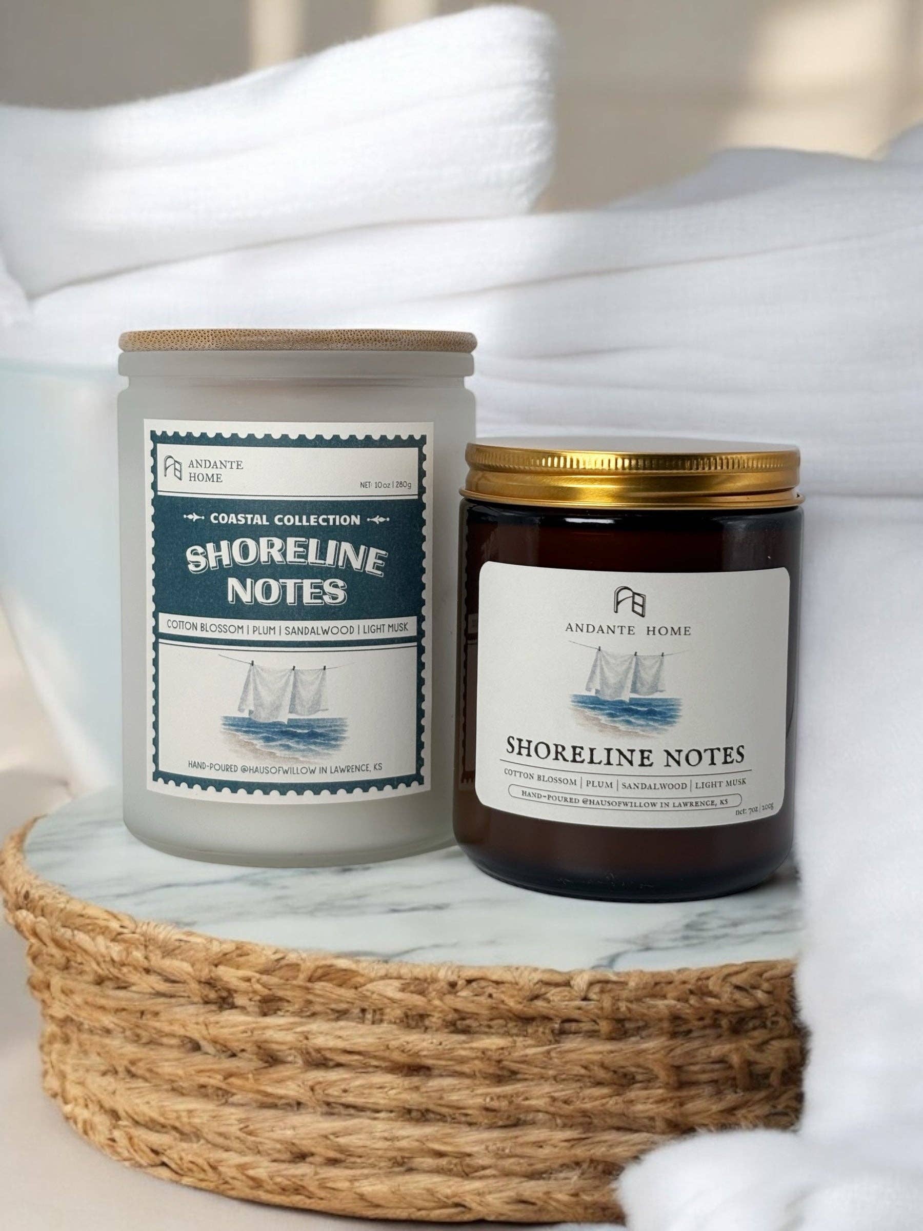 ANDANTE HOME - Wholesale Jar/Filled Candle - Shoreline Notes1