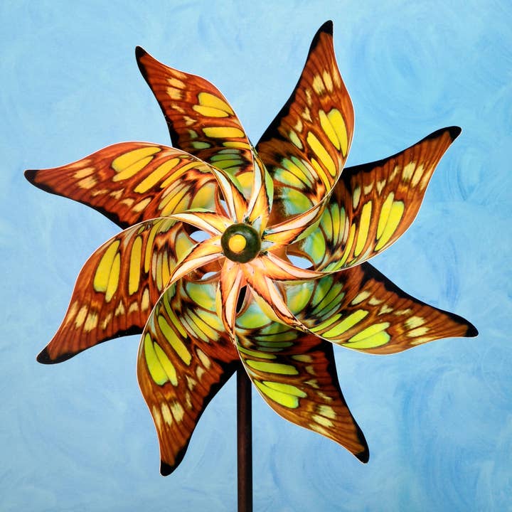 Paper Arboretum - Venta al por mayor Molinillos de viento - Molino de viento molinete mariposa malaquita molinillo de viento Whirligig