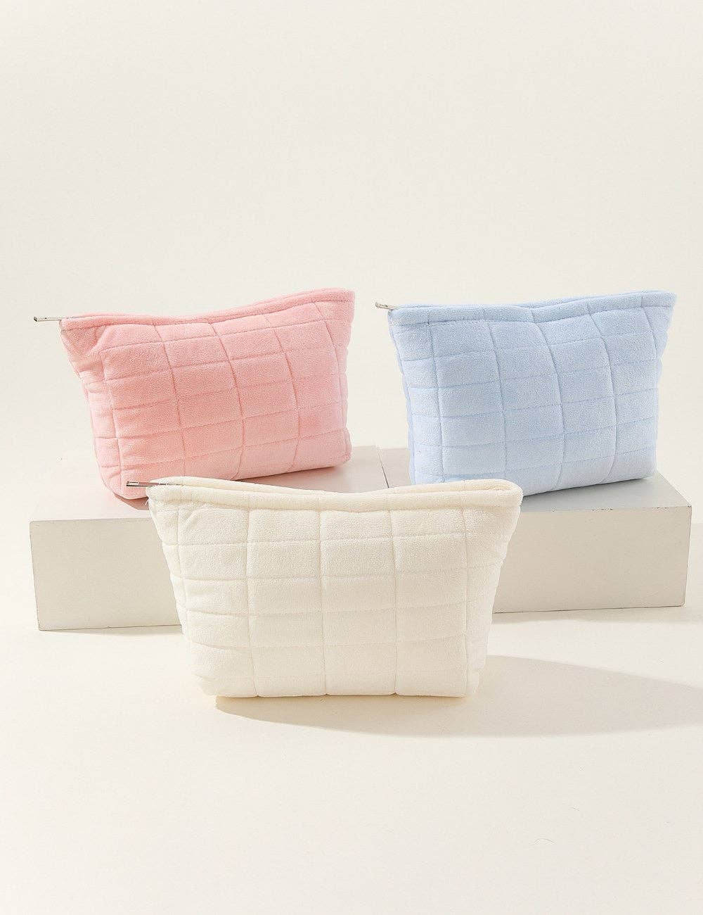 Dipped Shop – Engroshandel Kosmetiktaske – Ensfarvet stor kapacitet enkel makeup-taske DPB01095