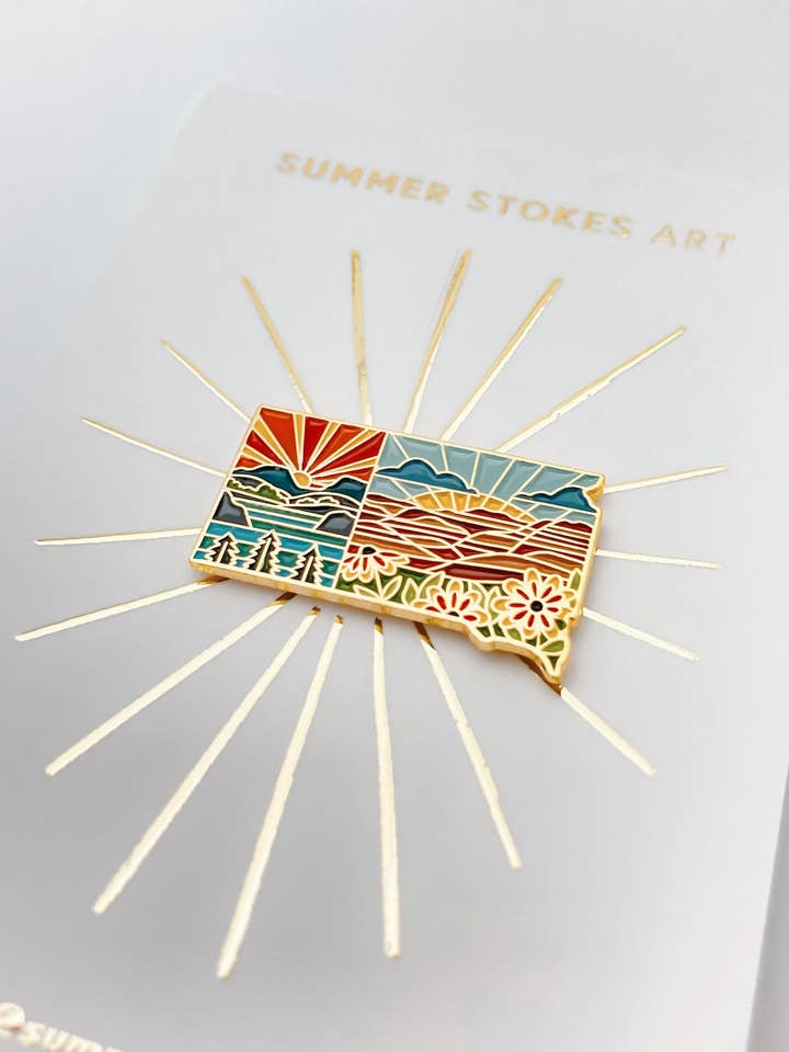 Épinglette Dakota du Sud pour la vente par Summer Stokes