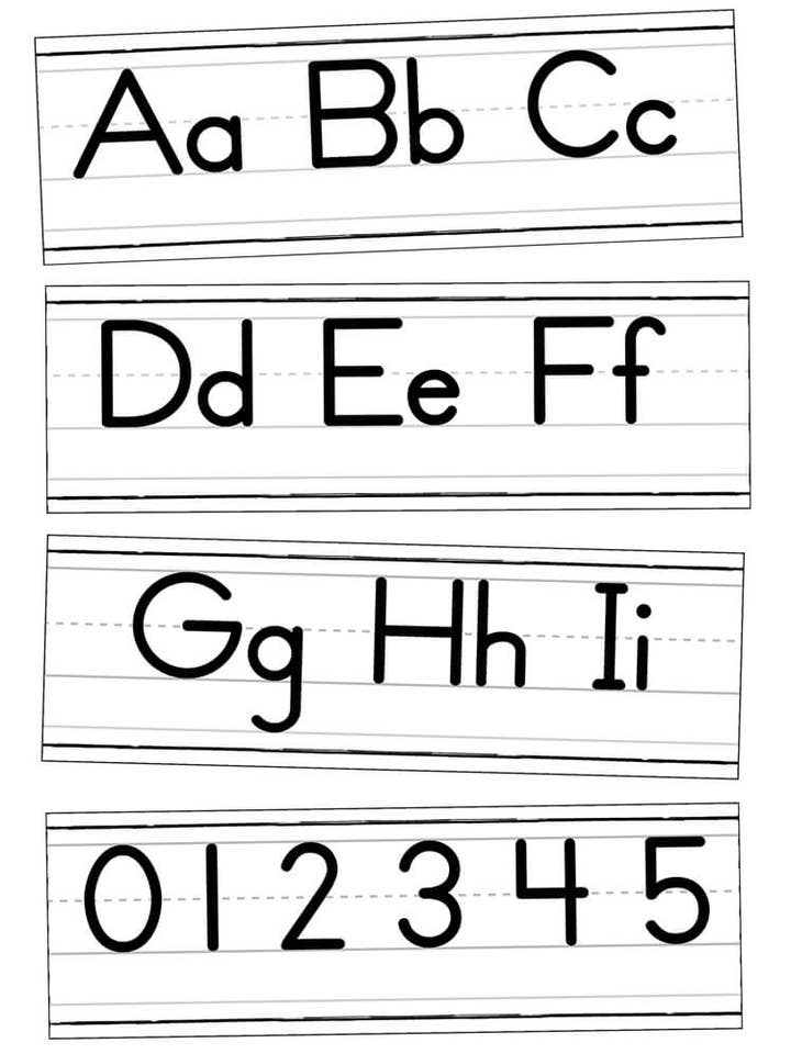 Farmhouse Alphabet Line: Manuscript Bulletin Board Set for wholesale by Carson Dellosa Education