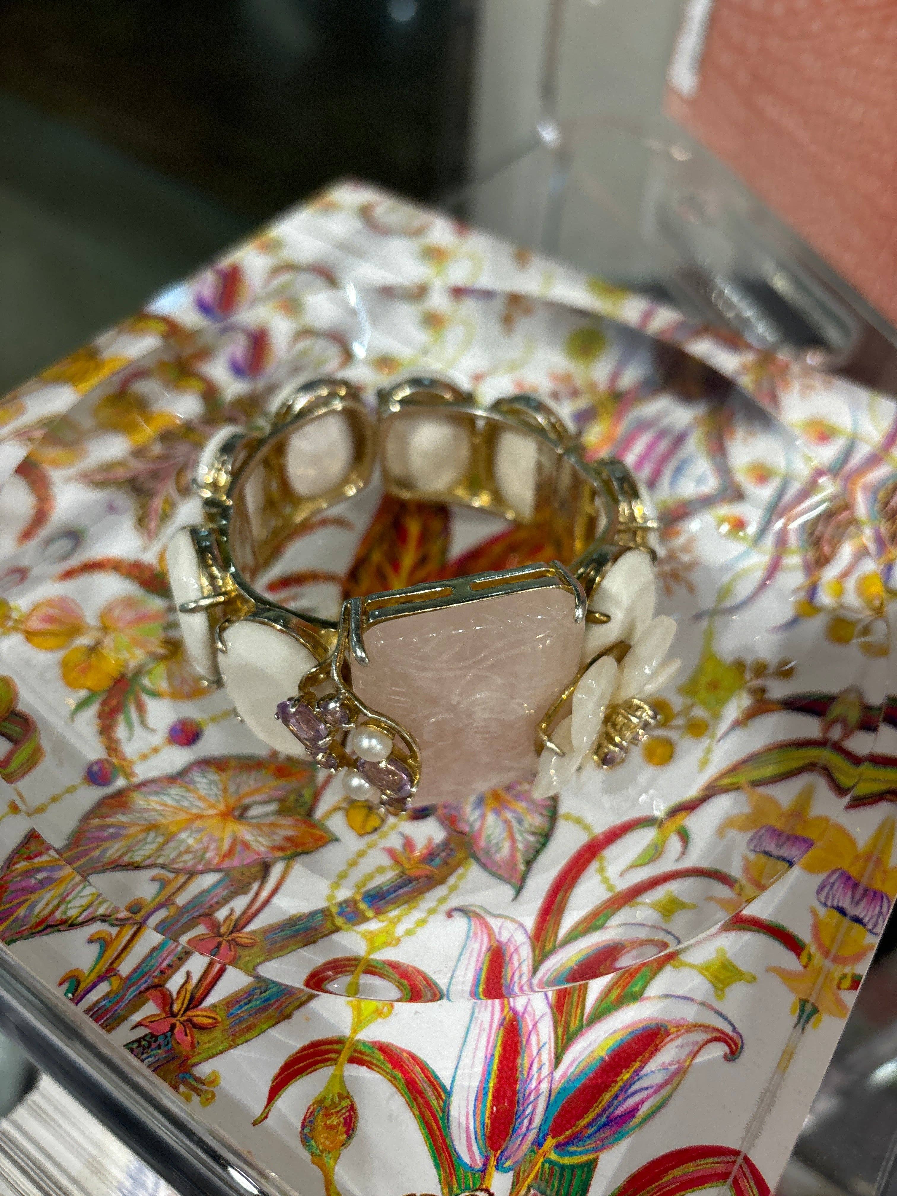 Multicolor Amazonia Splendor Acrylic Candy Catchall Dish for wholesale on Faire3