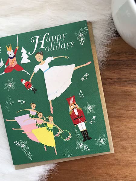 Notenkraker Ballet Holiday Note Card FNC189 voor wholesale door Little Love Press